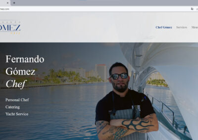 Portada sitio web Fernando Gomez Chef