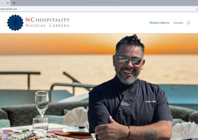 Portada sitio web Nicolas Cabrera Chef